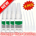 Heavy Duty Super Glue 4-Pack Waterproof Fast Drying Clear Non-Toxic Multi-Purpose Adhesive for Shoes Wood Plastic Metal Leather Ceramic Strong Bond Repair Glue