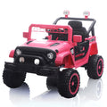 12V Kids Ride-On Car with Parent Remote Control – Battery Powered Electric Vehicle with Spring Suspension, LED Lights, Music Player, Seat Belt, for Boys & Girls Ages 3-8