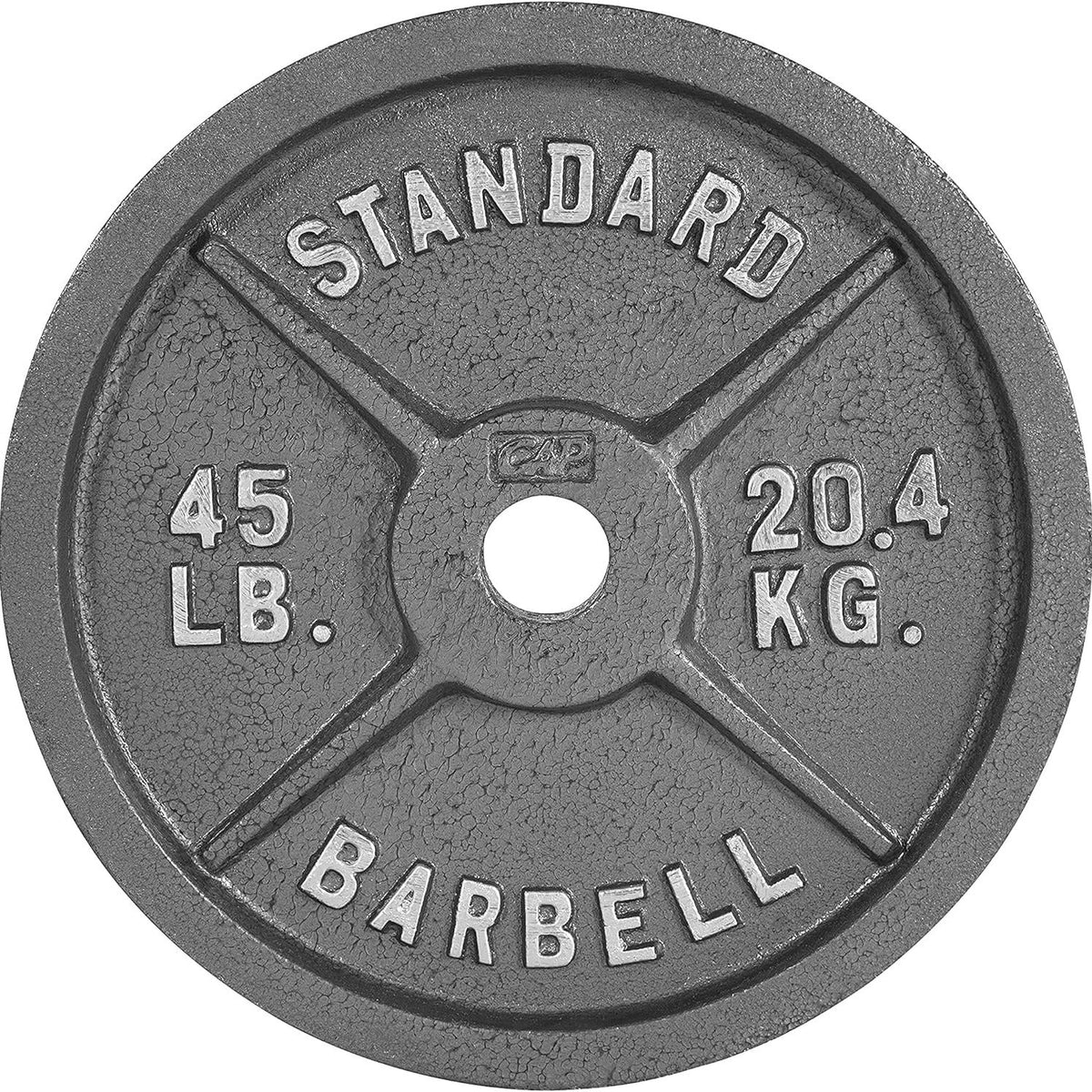 Cast Iron Weight Plates 2-Inch Solid Baked Enamel Finish for Strength Training Weightlifting Bodybuilding Powerlifting Home Gym Barbell 2.5 5 10 25 35 45 100LB