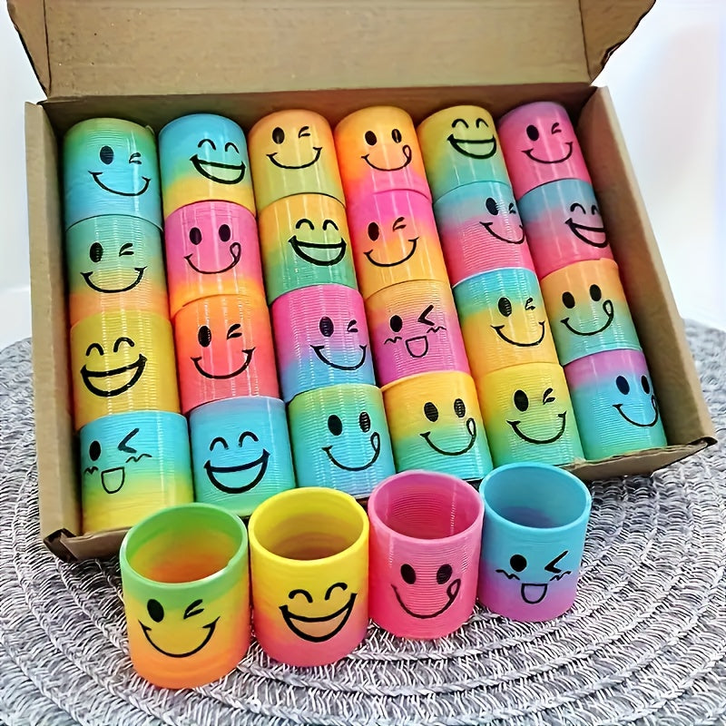 32 Pcs Mini Magic Spring Coil Toys Bulk Set for Kids Party Favors Goodie Bag Stuffers Classroom Rewards Prize Box Birthday Easter Halloween Christmas Carnival Giveaways Random Colors