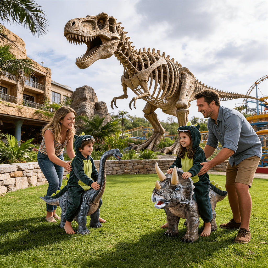 Extra Large Triceratops Dinosaur Walker Ride-On Balance Bike for Toddlers – Realistic Lifelike Figurine, Light-Up Effects, Dinosaur Sounds, Pull-Along Toy, Best Birthday Gift for Boys Girls Age 1 2 3 4