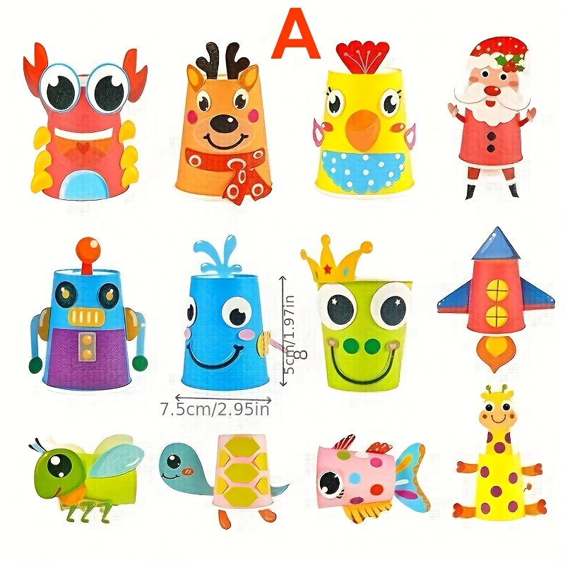 Kids Animal Craft DIY Kit - Educational Arts & Crafts Set with Stickers, Foam Pieces & Creative Activities for Boys & Girls Ages 3-8, Builds Fine Motor Skills, Perfect Birthday & Holiday Gift