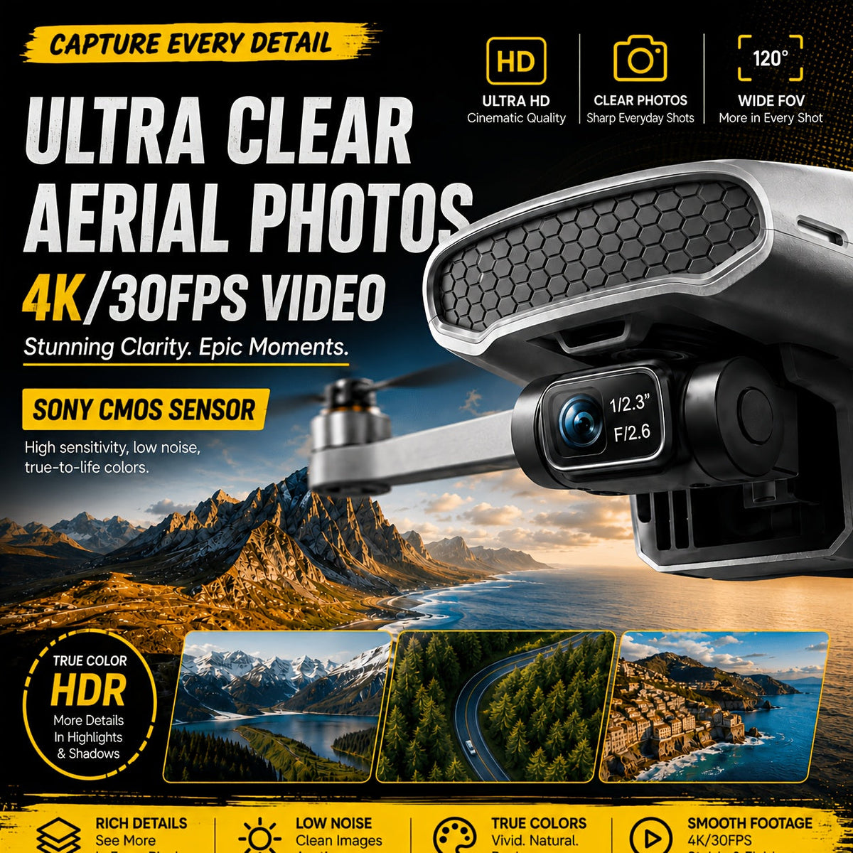 4K GPS Drone with Camera 3-Axis Gimbal 60-Min Flight – DEERC AeroVista Pro 249g Foldable RC Quadcopter, 10KM Transmission, AI Tracking, GPS Return, Level 5 Wind Resistance for Adults & Beginners