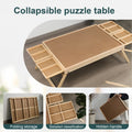 Wooden Puzzle Table with Folding Legs – 4 Drawers & 16 Sorting Grids for 1000 Piece Puzzles | Portable Puzzle Board for Storage & Organization, Home & School Supplies