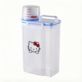 Hello Kitty Pet Food Storage Container with Airtight Seal - Large Capacity Dog Food & Cat Treat Canister, Sanrio Square Plastic Bucket for Grains & Dry Food, Cute Kitchen Pantry Organizer Gift