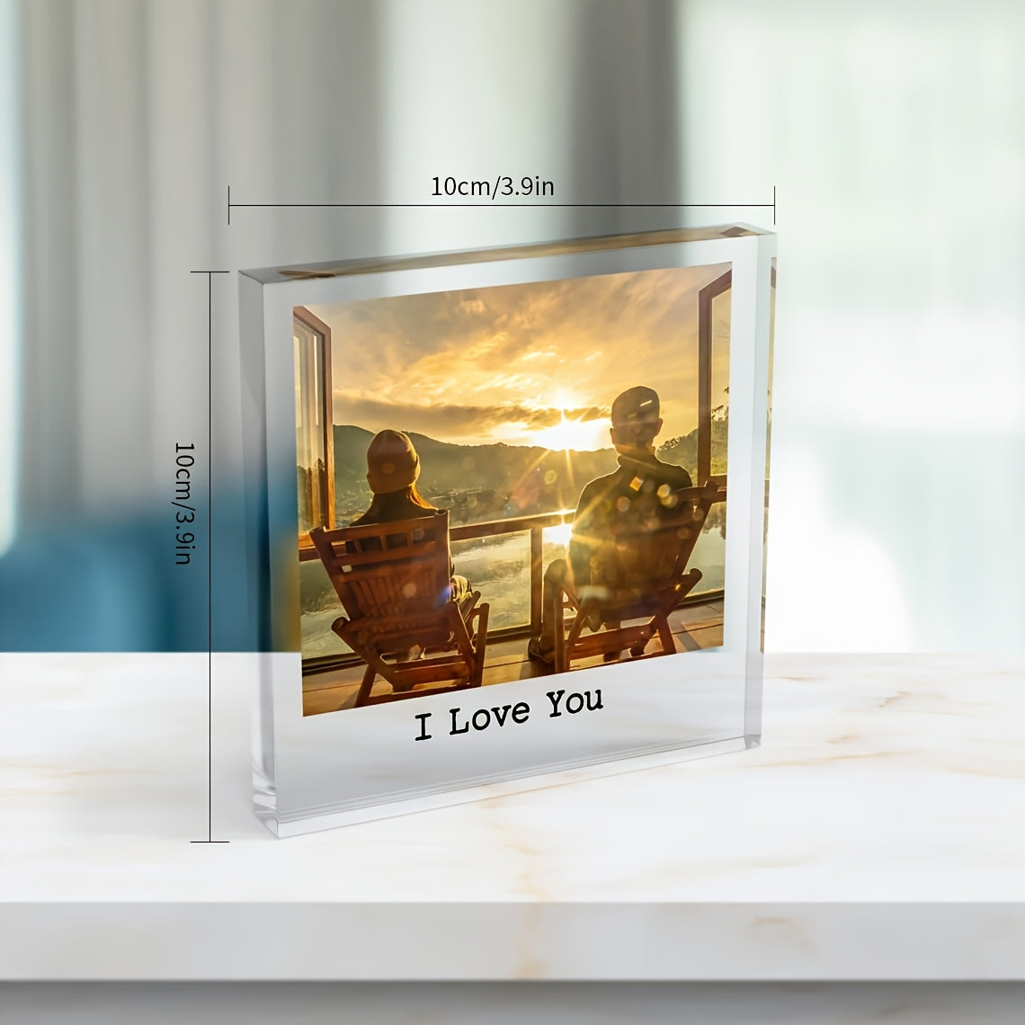 Custom Acrylic Photo Block – Personalized Pet Memorial Keepsake with Forever Love You Engraving, Dog & Cat Memorabilia Home Decor, Anniversary & Christmas Gift, 1pc or 4pc Set