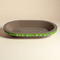 Cat Scratching Board Oval 23.62x15.75 Inch Thickened Sisal Scratch Pad Play Rest Lounge 3-in-1 Wear-Resistant Non-Shedding Furniture Protector Cat Scratcher Mat