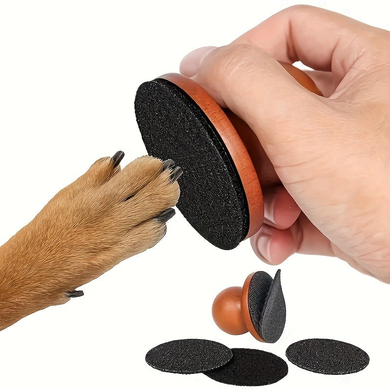 Dog Nail File Scratch Board for Small Animals - Stress-Free Pet Nail Grinder Scratchpad No Battery Needed Safe Gentle Paw Care Tool for Dogs Cats Rabbits Anxiety-Free Grooming