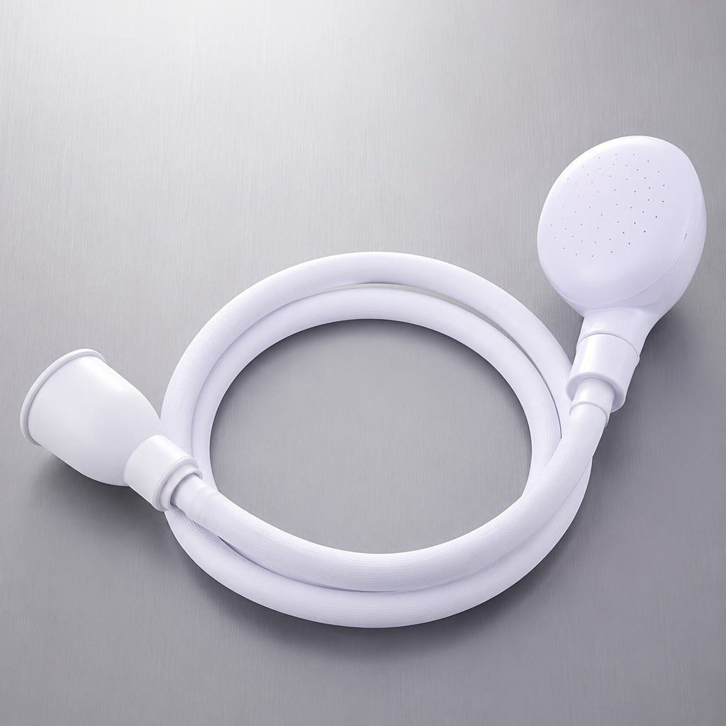 Wall-Mounted Handheld Spray Nozzle & Faucet Hose – 2-Pack Flexible Manual Shower Sprayer for Pet Bathing, Backyard, Garden & Yard Cleaning, Easy Faucet Attachment