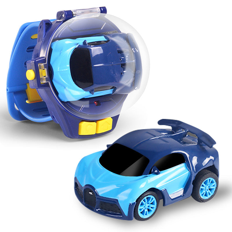 RC Car Watch Toy for Kids – Mini Wearable Remote Control Electric Racing Car, Metal Alloy Stunt Vehicle, Cool Birthday Christmas Halloween Gift for Boys Girls Ages 6+