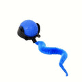 Interactive Cat Toy for Indoor Cats - Automatic Moving Ball with Feather Tail, 360° Self-Rolling Electric Toy Ball for Adult & Kitten, Two Speed Modes, Boredom Buster Pet Gift