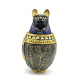 Anubis Egyptian Resin Pet Memorial Urn & Storage Jar – Ancient Pharaoh Guardian Cat God & Dog Statue, Decorative Keepsake Urn for Ashes, Home Decor Sculpture & Funeral Collectible, 2 Styles
