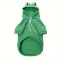 Frog Hoodie Dog Sweatshirt for Small and Medium Dogs - Warm Cozy Dog Hoodie for Cold Weather, Cute Frog Costume Dog Clothes in 4 Colors & Sizes S-XXL for Chihuahua Pomeranian Corgi Dachshund