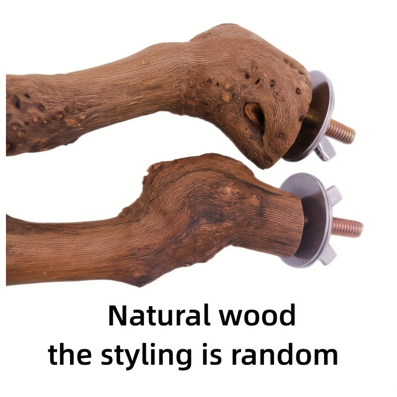 Bird Perch Stand Natural Wood 5pcs Grape Wood Prickly Ash Chewing Grinding Stick for Cockatiels Budgies Sun Conures Parakeets – Bird Cage Stand Rack Set