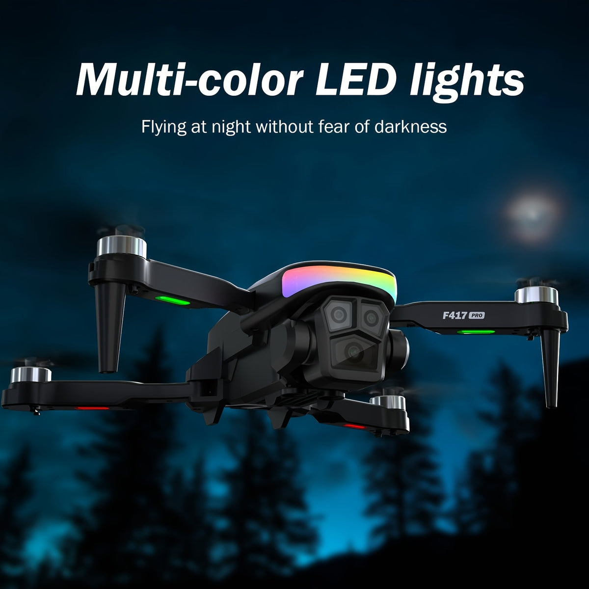 Foldable RC Drone with Dual Camera LCD Screen Remote Brushless Motor Altitude Hold 3D Flips Headless Mode One-Key Takeoff 32G SD Card for Beginners Adults