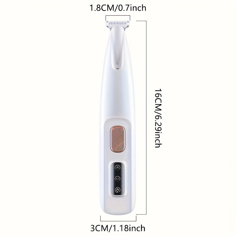 Electric Pet Grooming Clipper Kit with Comb - Quiet USB Rechargeable & Battery Powered Hair Trimmer for Dogs Cats Rabbits Small Animals - Cordless Low Noise Shears Set for Home Salon Use