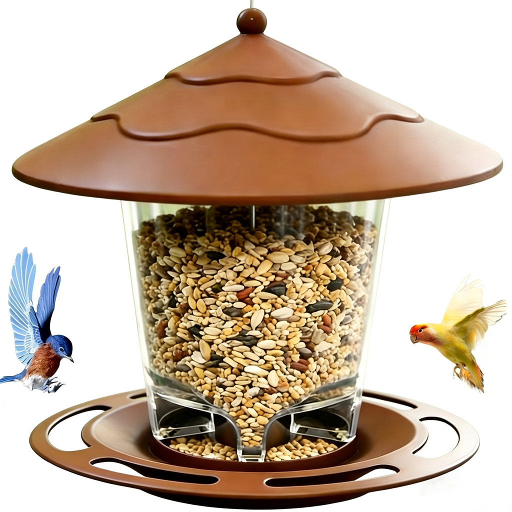 Minimalist 3D Hummingbird Feeder Outdoor Garden Hanging Automatic Nectar Feeder for Wild Birds – Modern Design Backyard Patio Wildlife Feeding Station