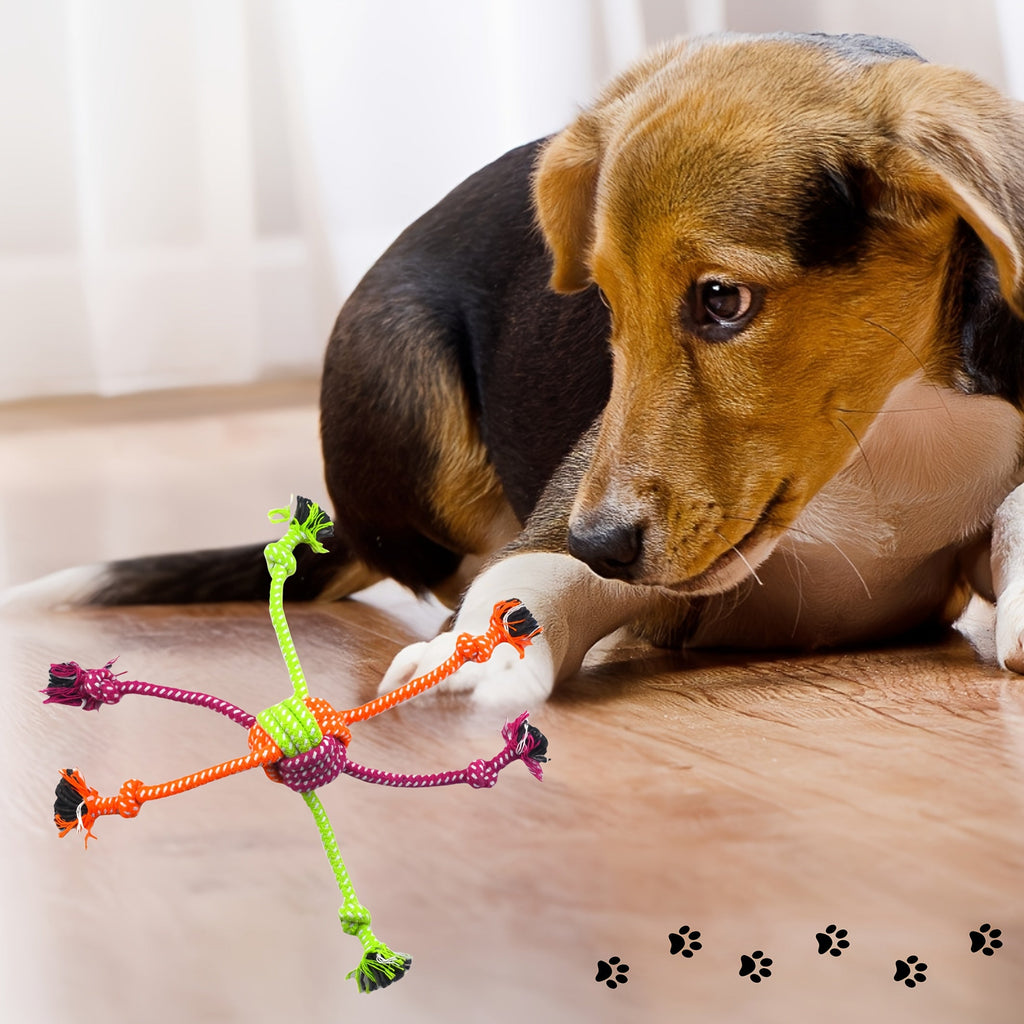 2-Pack Heavy-Duty Dog Rope Toy for Aggressive Chewers - Extreme Tug-of-War Chew Toy with Reinforced Stitching, Non-Toxic Dental Cleaning Rope for Puppies & Adult Dogs, Durable Chew Bone Alternative