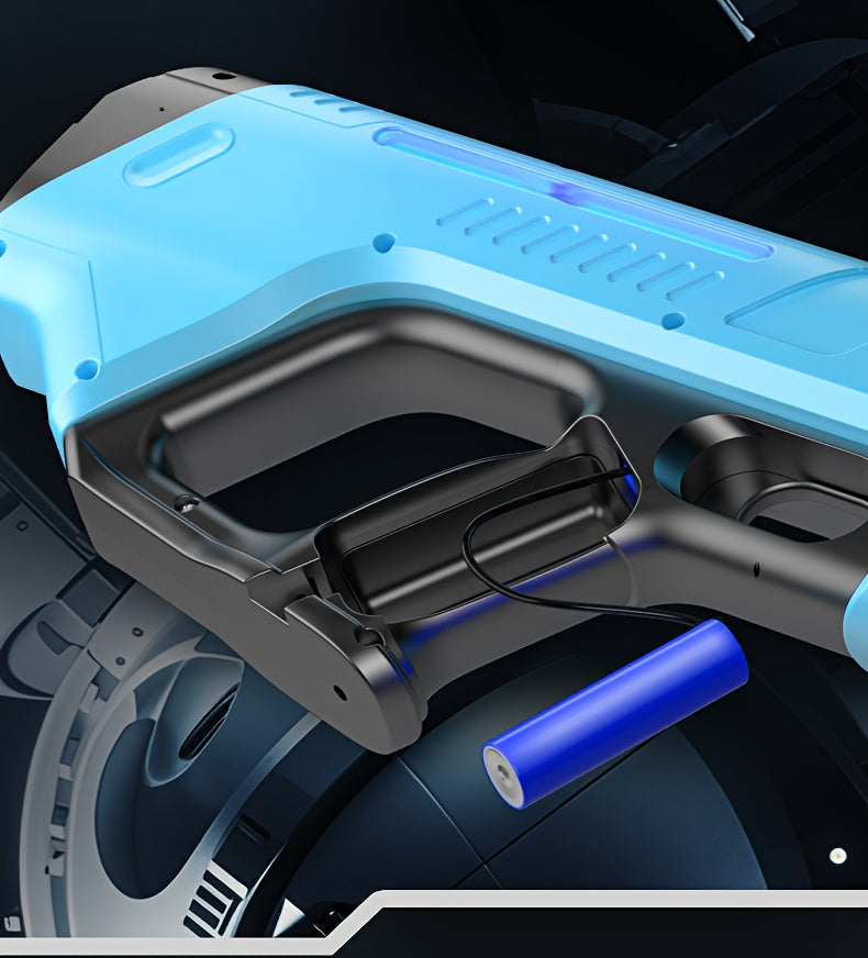 Electric Water Gun Auto-Fill with LED Pulse Light – 40ft Long Range Rapid-Fire Squirt Gun, USB Rechargeable 240-Shot Tank, Water Blaster for Kids & Adults, Pool Beach Backyard Summer Fun