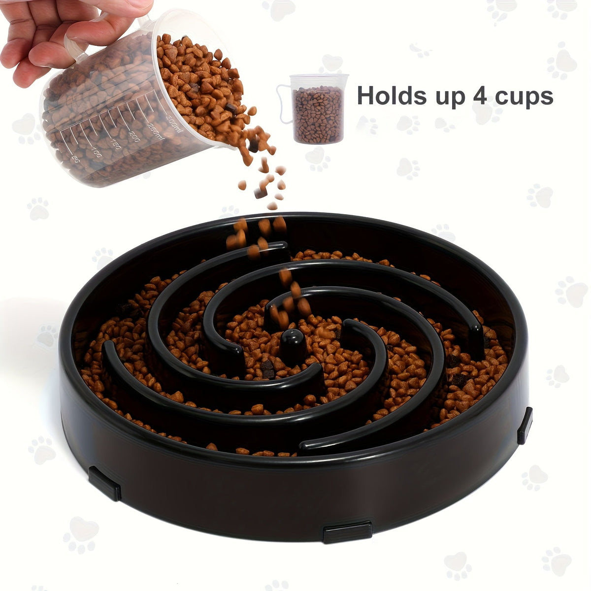 Large Slow Feeder Dog Bowl – Anti-Choke Maze Design for Healthy Eating, Durable PP Non-Toxic Material, Bloat Prevention Bowl for Large & Medium Breed Dogs
