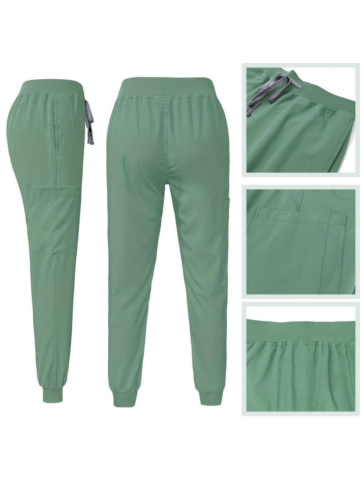 Unisex Medical Scrubs Set – Breathable Quick-Dry V-Neck Top & Drawstring Jogger Pants, Nursing Uniform for Women & Men, 7 Colors, Sizes S-XXL, Ideal for Hospitals, Dental Clinics & Veterinary Work