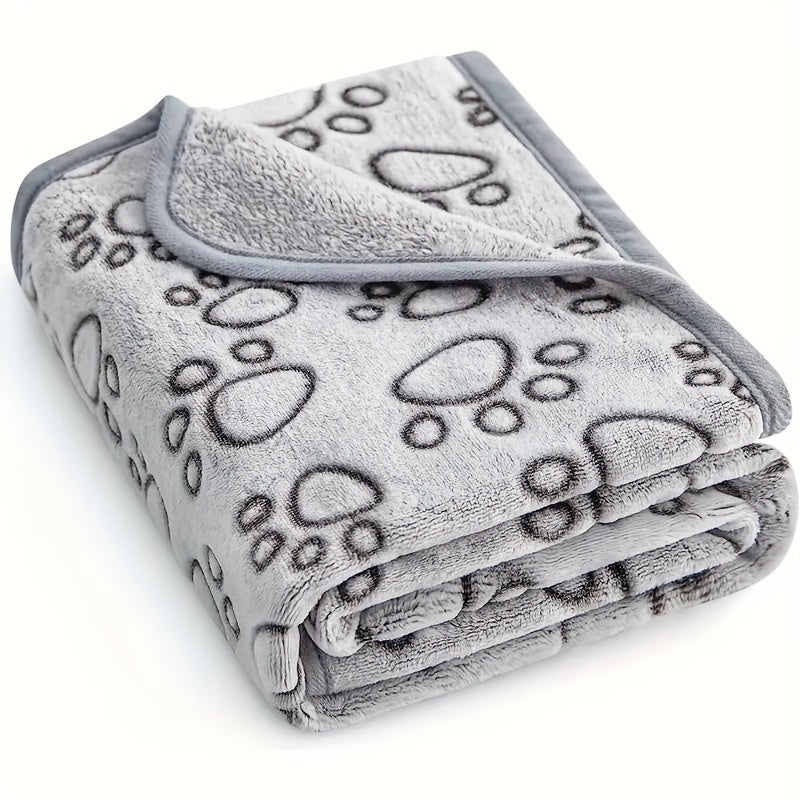 Soft Flannel Pet Blanket for Dogs and Cats Machine Washable Cozy Polyester Throw Blanket for Small Medium Large Extra Small Pets Sofa Bed Crate Blanket