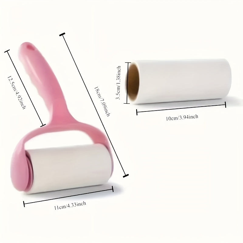 Lint Roller Set with 1 Handle & 6 Replacement Rolls (360 Sheets) - Velvet Tear-Off Lint Brush for Clothing, Carpets & Car Seats - No Power Required Pet Hair & Lint Remover Kit