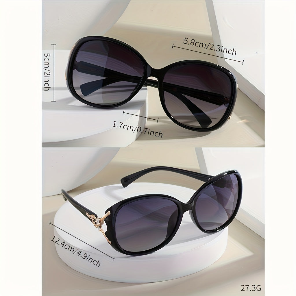 3 Pairs Oversized Blackout Sunglasses for Women – Fashion Anti-Glare Retro Sunglasses Set for Halloween, Christmas Costume, Parties & Daily Wear