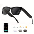 AI Smart Glasses Real-Time Translation 160+ Languages ChatGPT System Bluetooth 5.3 Built-in Mic Speaker – HD Voice Calls HiFi Music Smart Audio Glasses Unisex Men Women