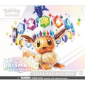 Pokemon TCG Scarlet & Violet Prismatic Evolutions Elite Trainer Box - 9 Booster Packs, Eevee Promo Card, Card Sleeves, Energy Cards, Dice & Accessories - Factory Flawed/Damaged Seal