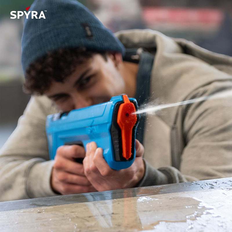 SPYRA SpyraGO 2-Pack Electric Water Blasters - Lightweight Squirt Gun Toys with Single Shot Technology, 26ft Range, Fast Refill Tank | Summer Water Battle Set for Kids & Adults | Blue